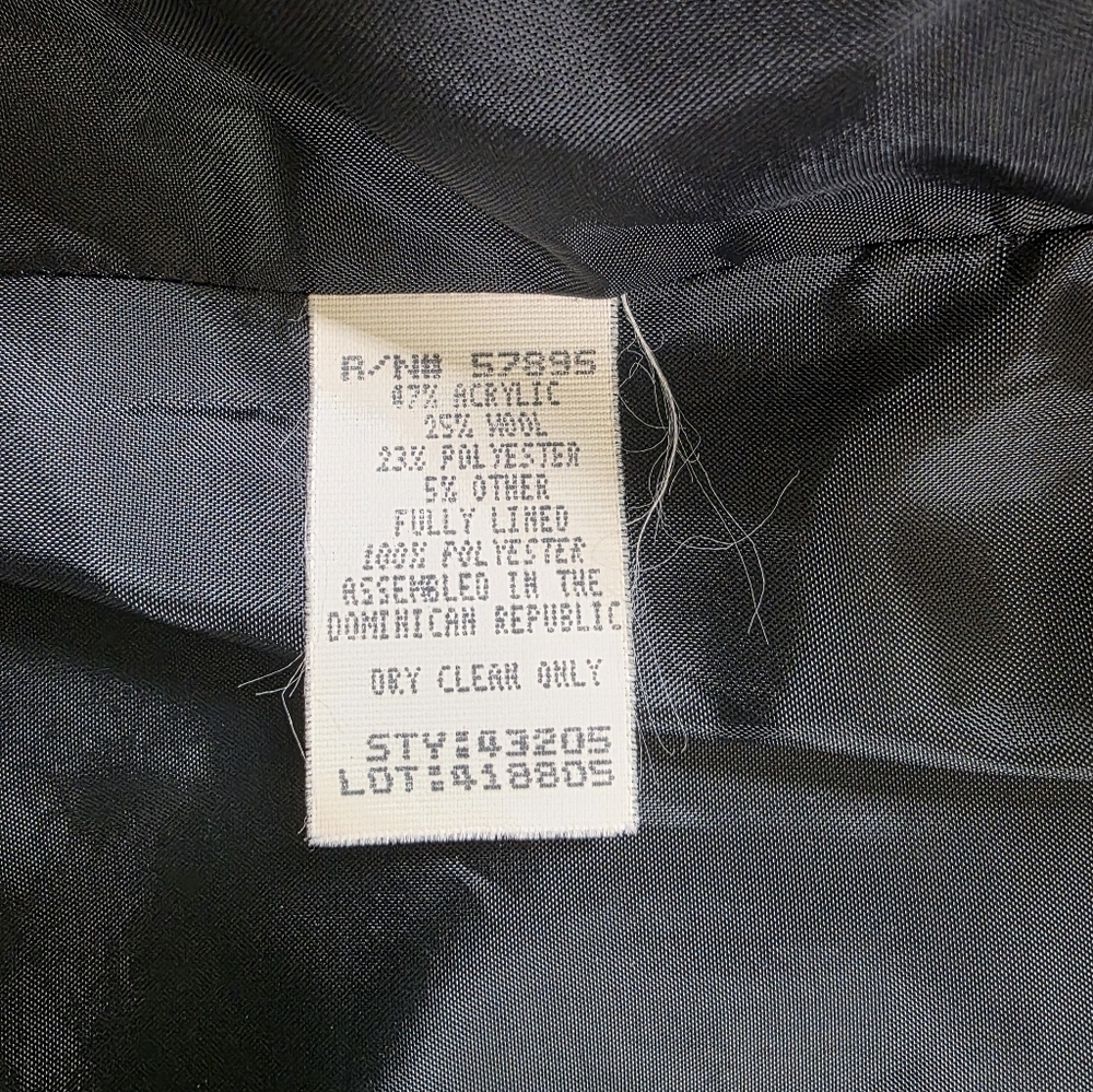 Requirements Black and Gray Plaid Wool Blend Blazer - Picture 3 of 9